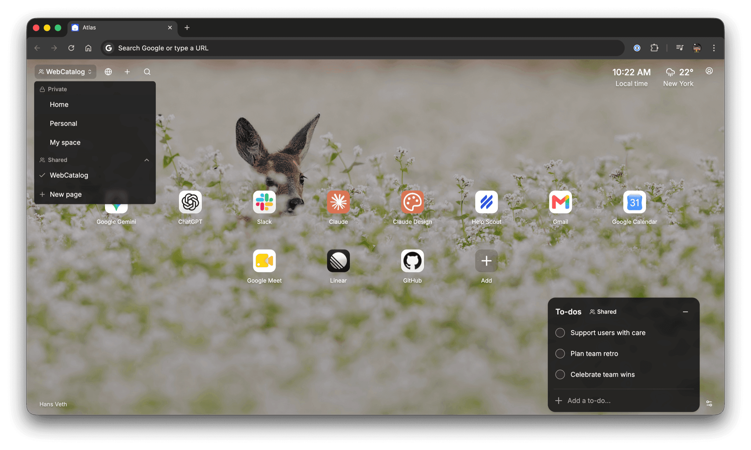 Folders & pages