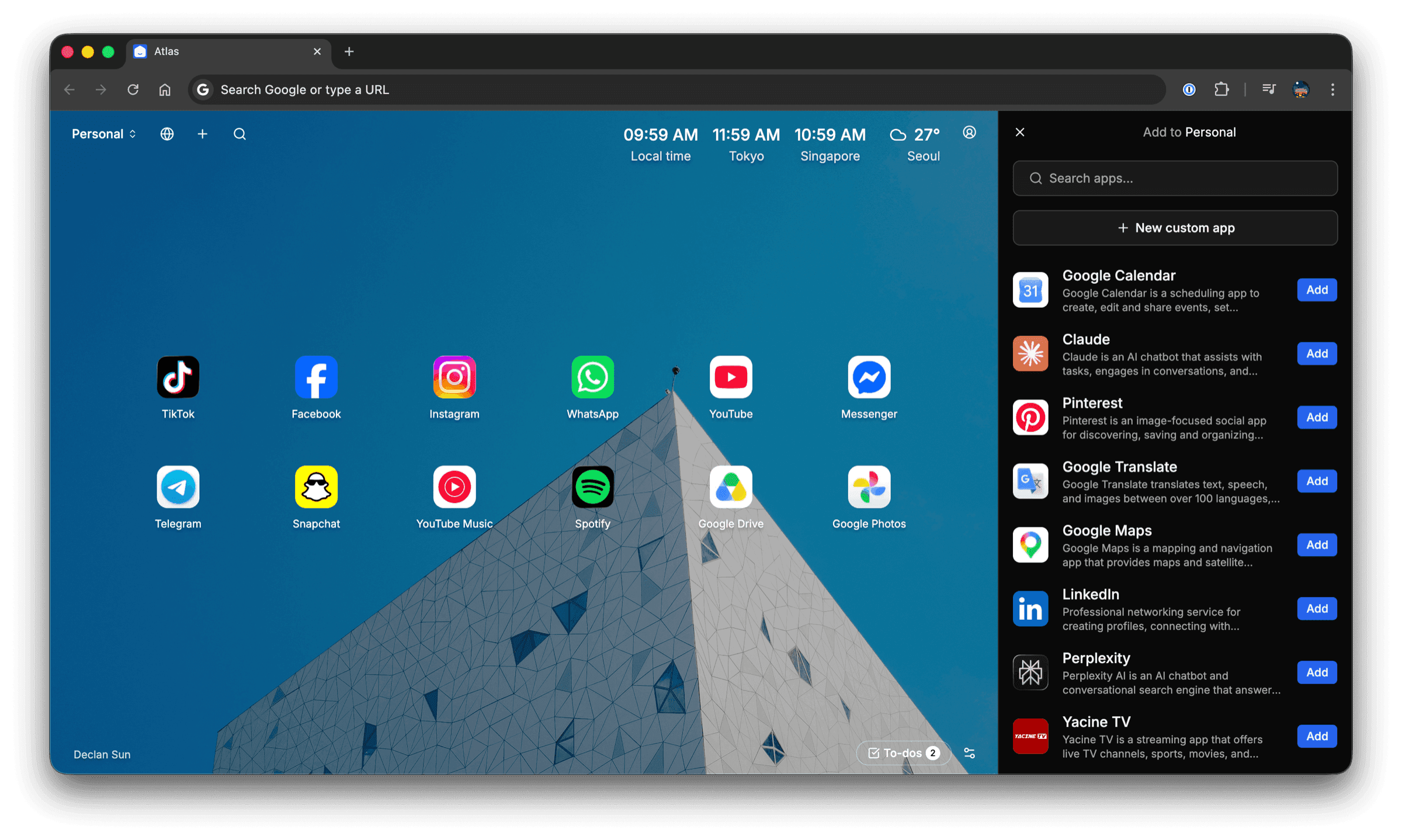 App catalog