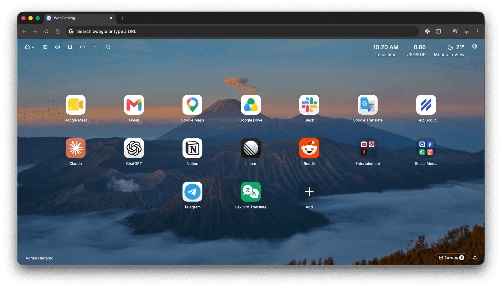 WebCatalog web app